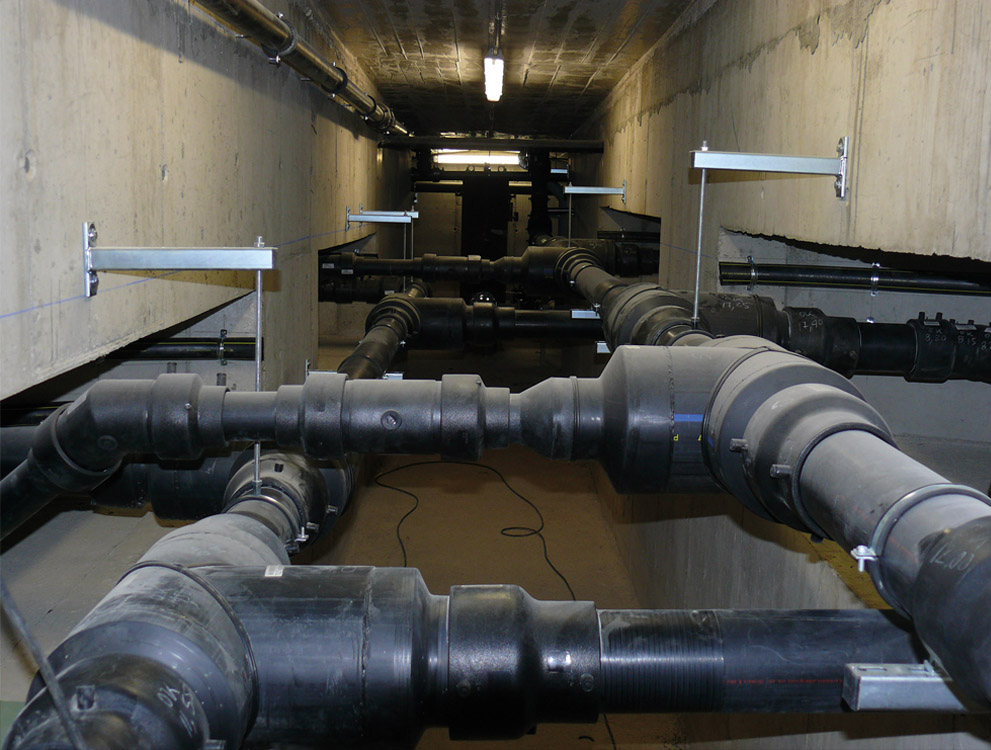 Instalación soterrada realizada con tubería y accesorios ELOFIT NADIR Instalación soterrada realizada con tubería y accesorios ELOFIT NADIR